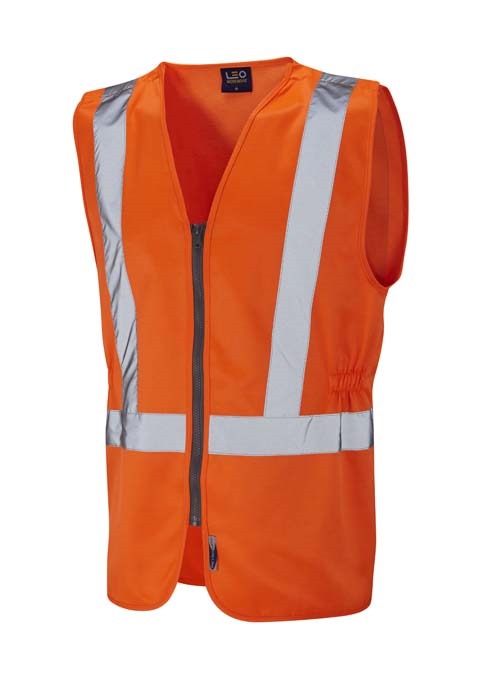 LEO WORKWEAR COPPLESTONE ISO 20471 Cl 2 Railway plus Waistcoat